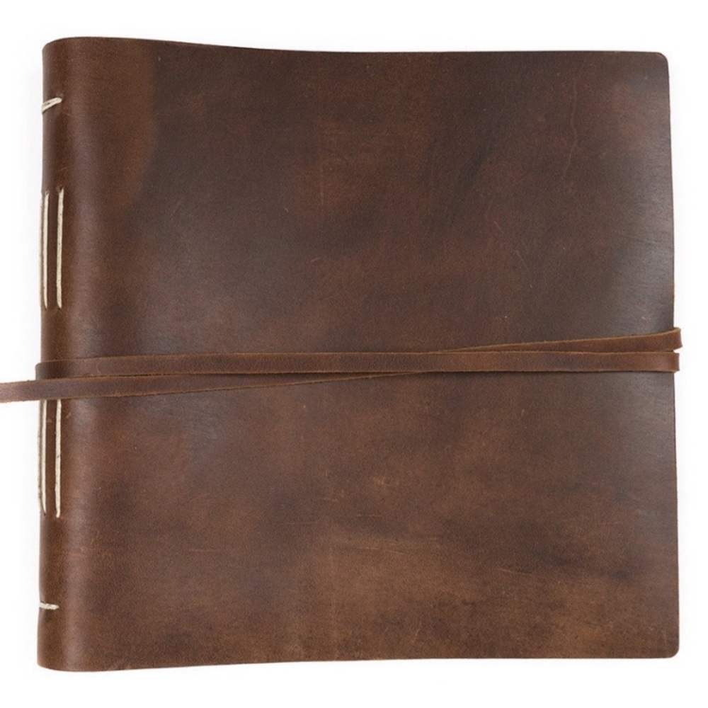 Rustic big idea journal with flap tie